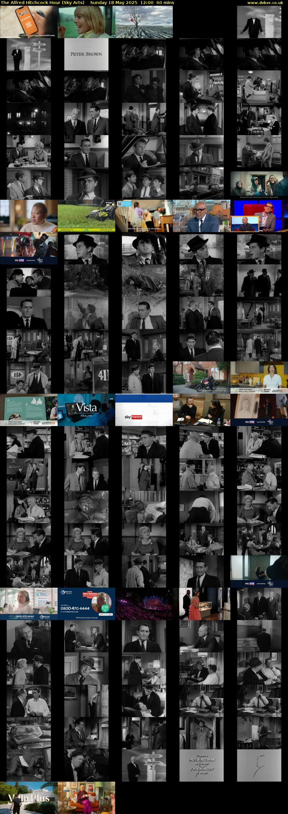 The Alfred Hitchcock Hour (Sky Arts) Sunday 18 May 2025 12:00 - 13:00