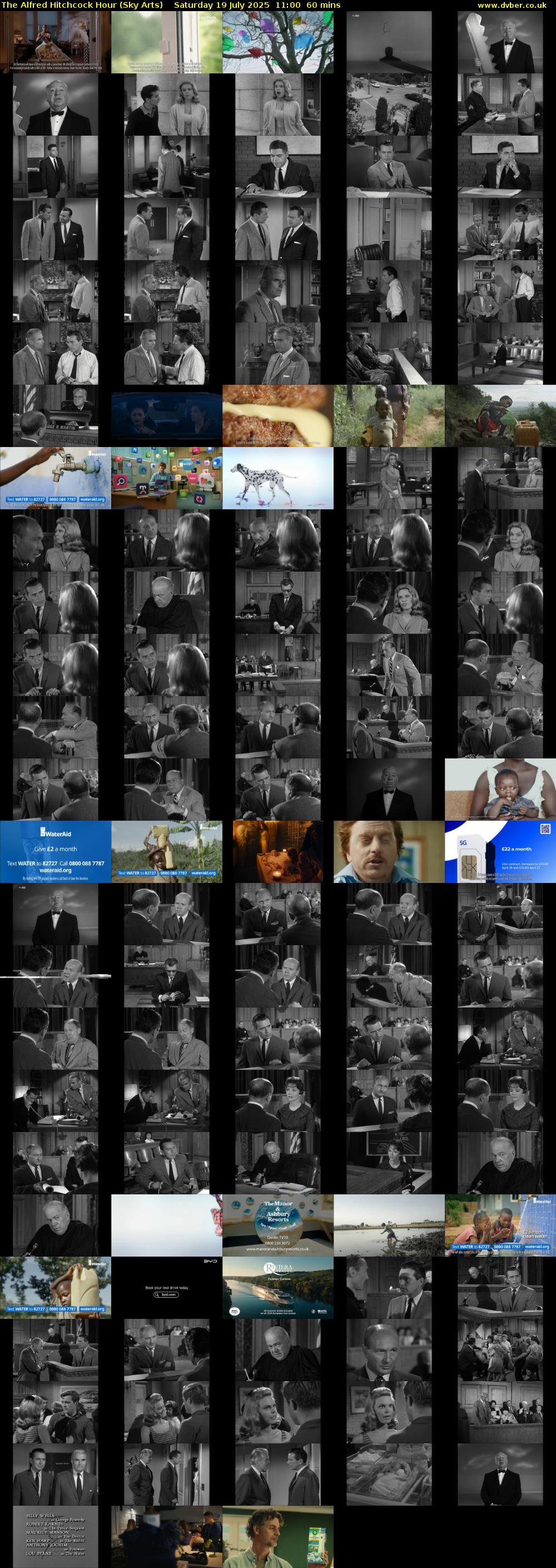 The Alfred Hitchcock Hour (Sky Arts) Saturday 19 July 2025 11:00 - 12:00