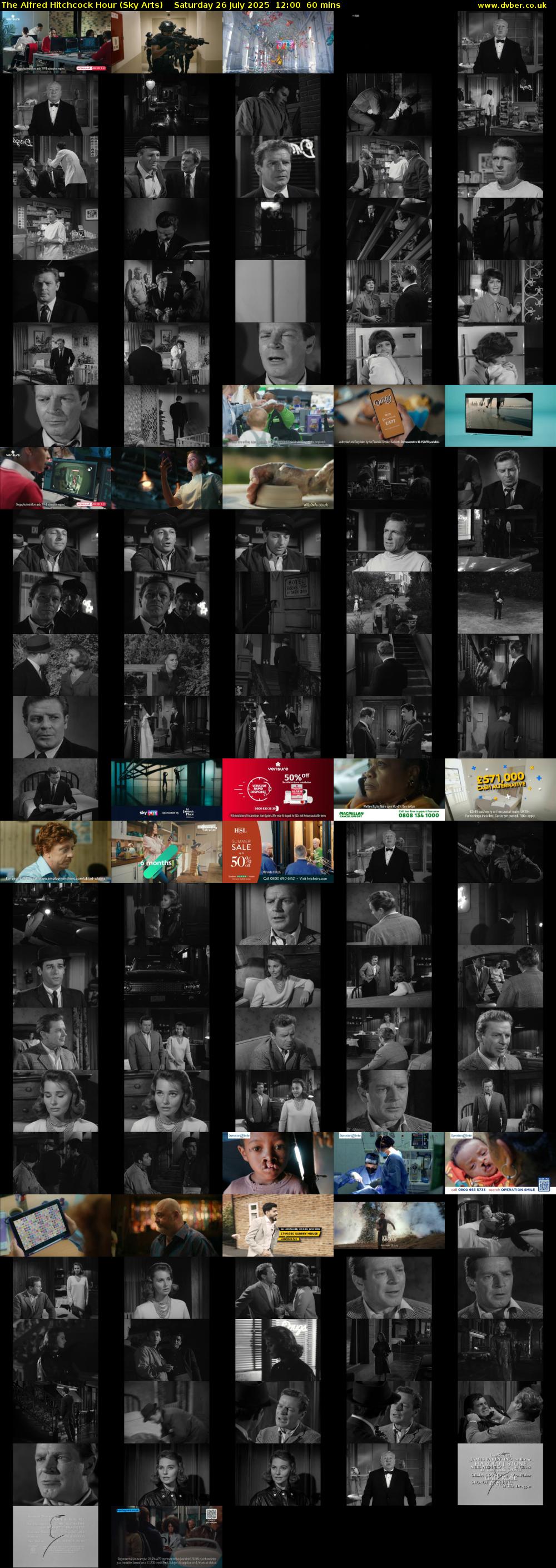The Alfred Hitchcock Hour (Sky Arts) Saturday 26 July 2025 12:00 - 13:00