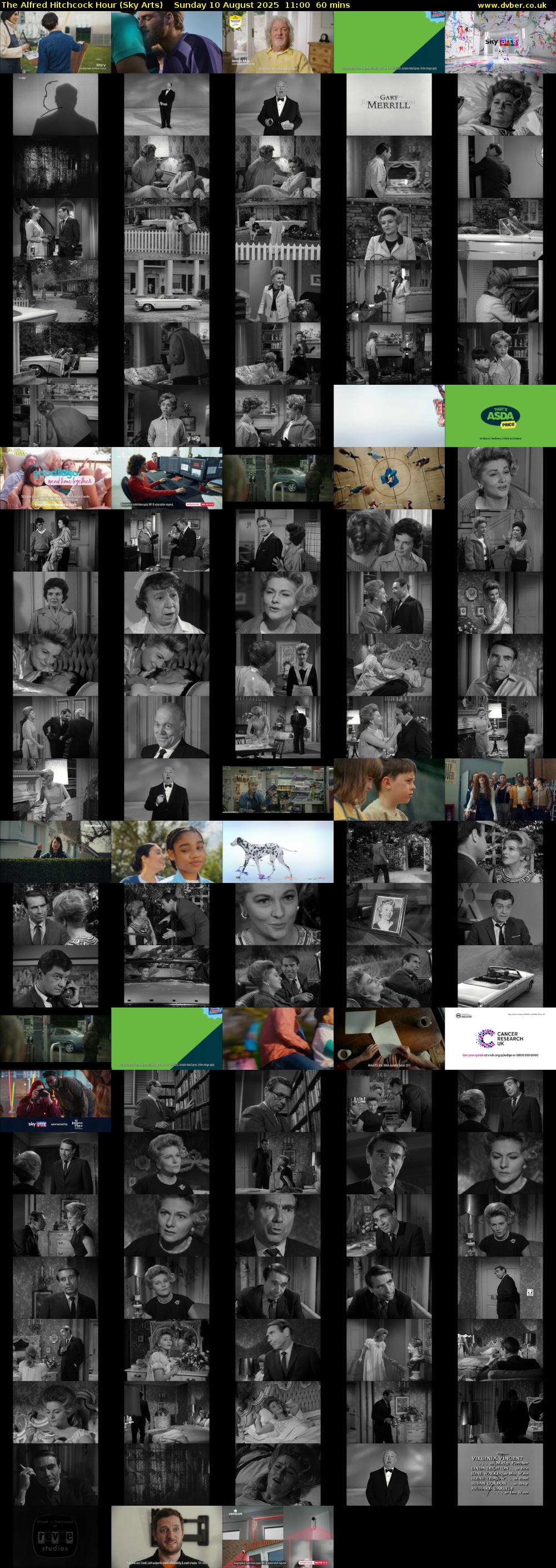 The Alfred Hitchcock Hour (Sky Arts) Sunday 10 August 2025 11:00 - 12:00