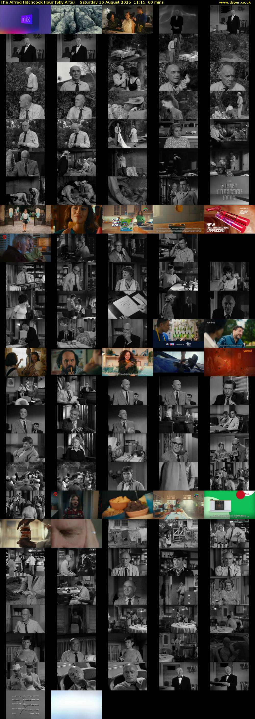 The Alfred Hitchcock Hour (Sky Arts) Saturday 16 August 2025 11:15 - 12:15