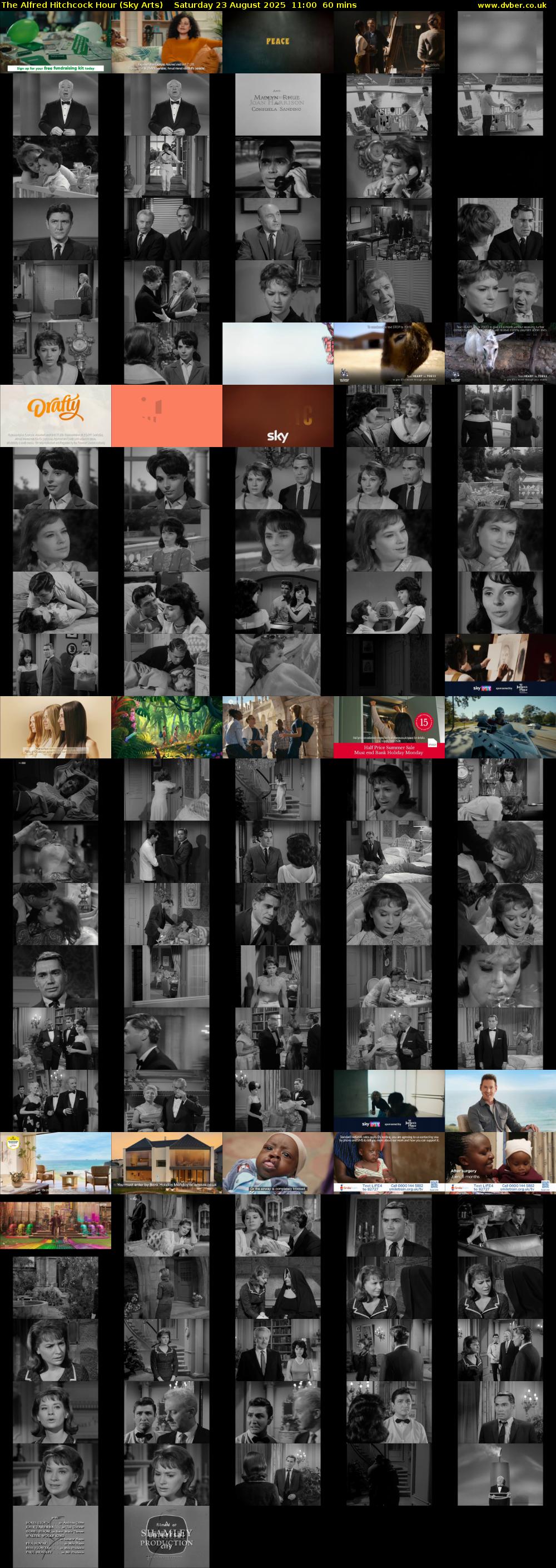 The Alfred Hitchcock Hour (Sky Arts) Saturday 23 August 2025 11:00 - 12:00
