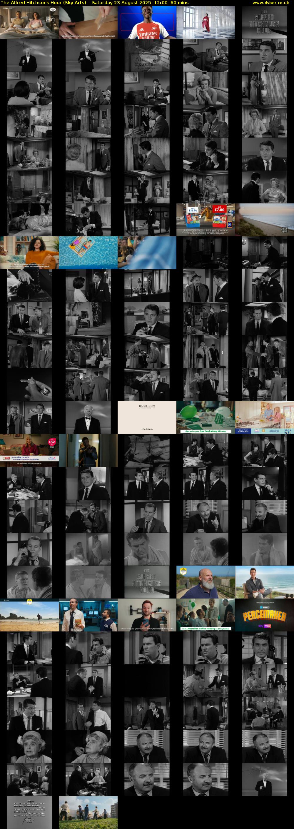 The Alfred Hitchcock Hour (Sky Arts) Saturday 23 August 2025 12:00 - 13:00