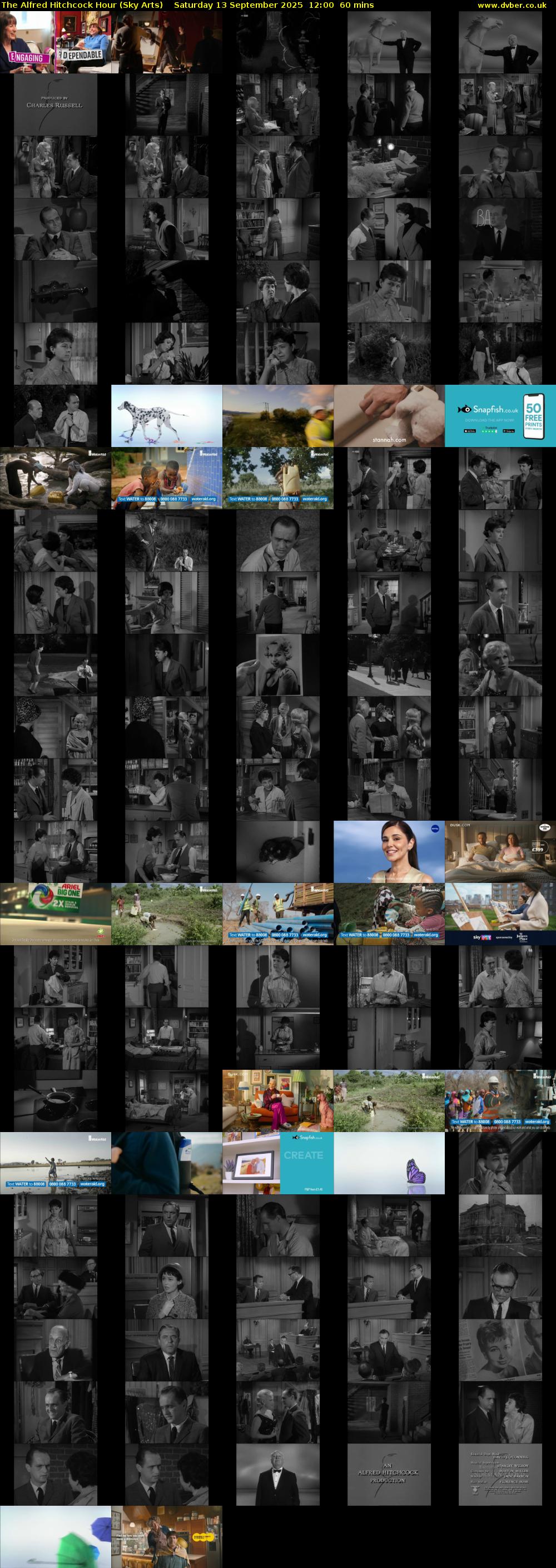 The Alfred Hitchcock Hour (Sky Arts) Saturday 13 September 2025 12:00 - 13:00