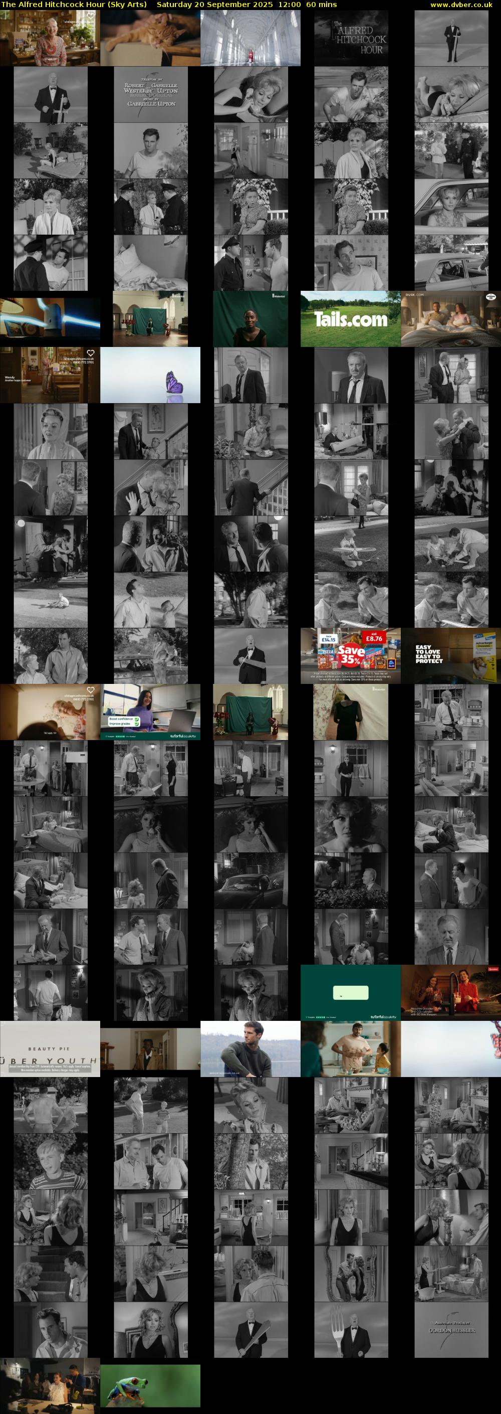The Alfred Hitchcock Hour (Sky Arts) Saturday 20 September 2025 12:00 - 13:00