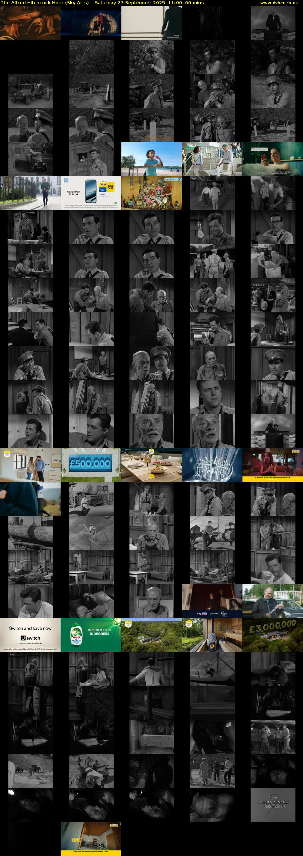 The Alfred Hitchcock Hour (Sky Arts) Saturday 27 September 2025 11:00 - 12:00