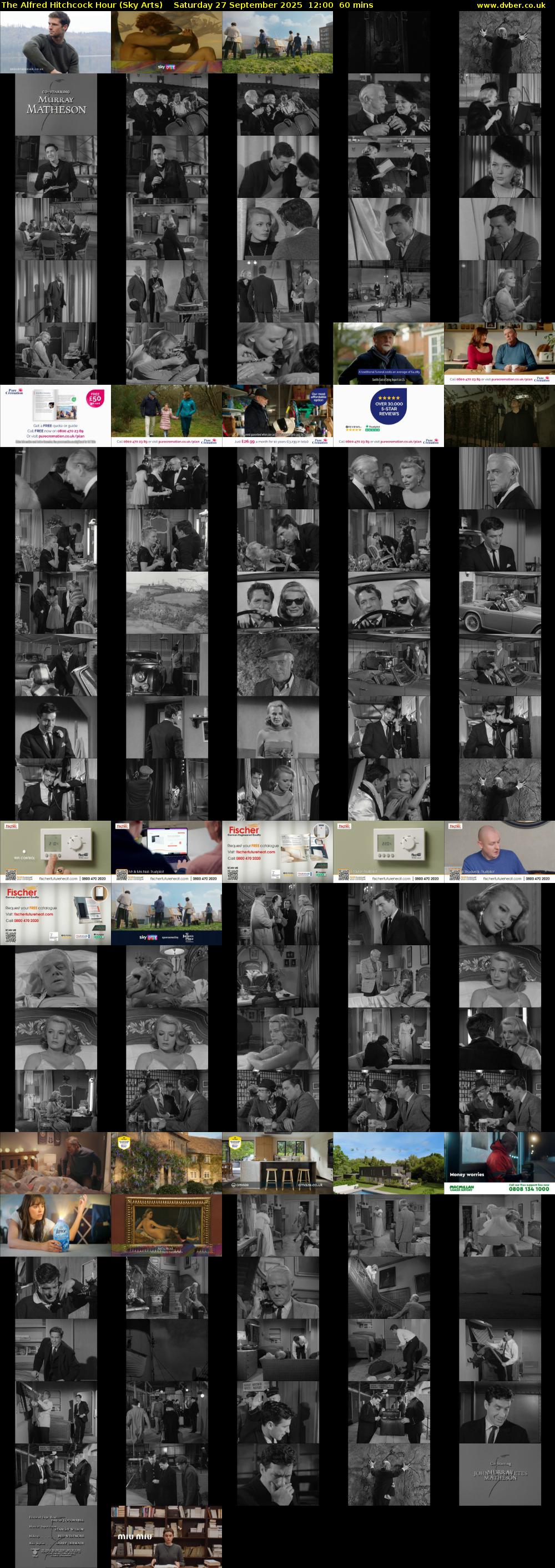 The Alfred Hitchcock Hour (Sky Arts) Saturday 27 September 2025 12:00 - 13:00