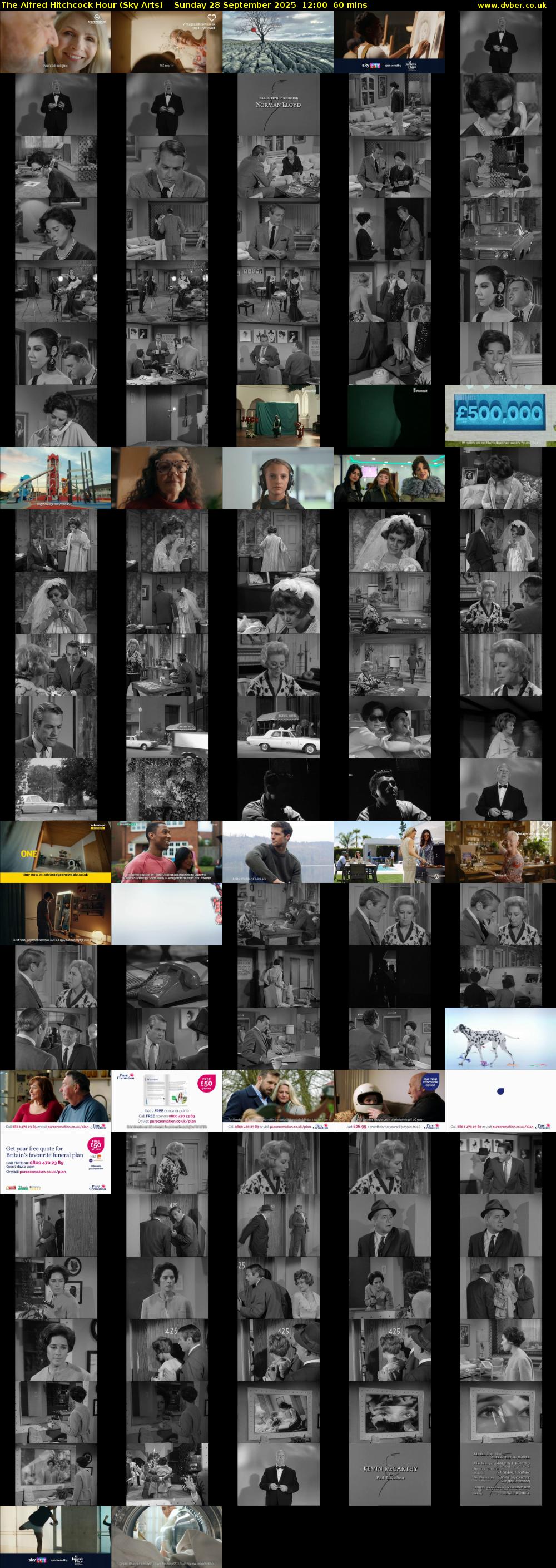 The Alfred Hitchcock Hour (Sky Arts) Sunday 28 September 2025 12:00 - 13:00