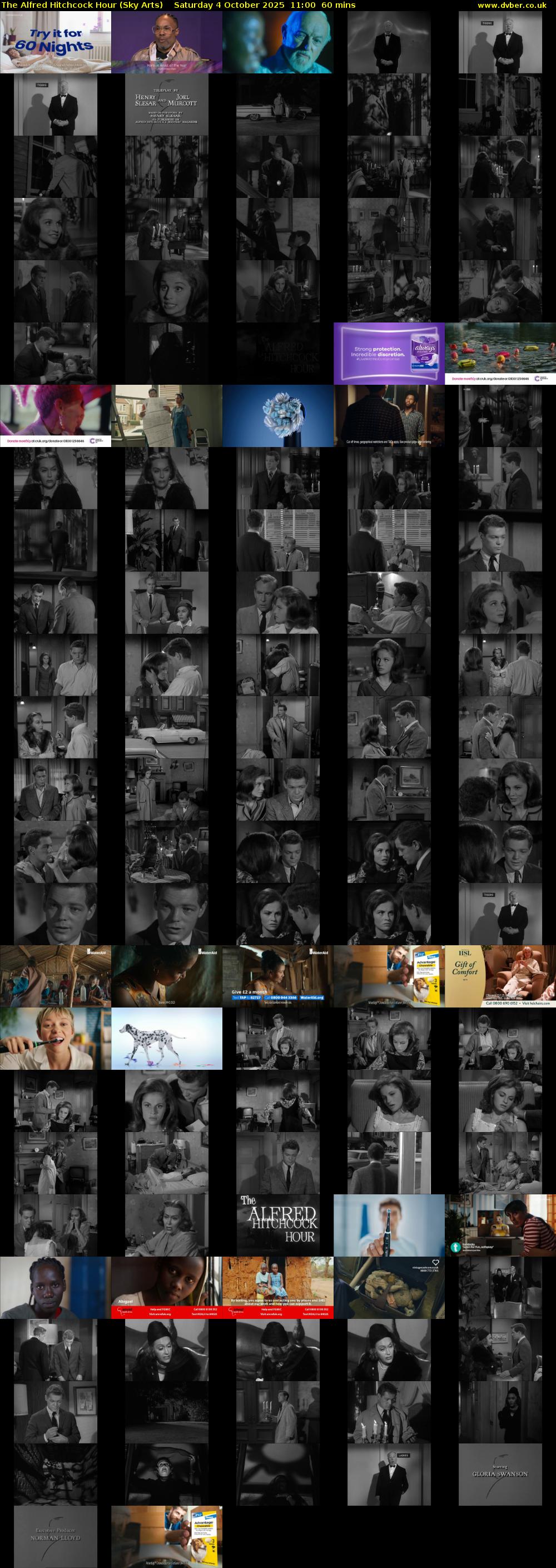 The Alfred Hitchcock Hour (Sky Arts) Saturday 4 October 2025 11:00 - 12:00