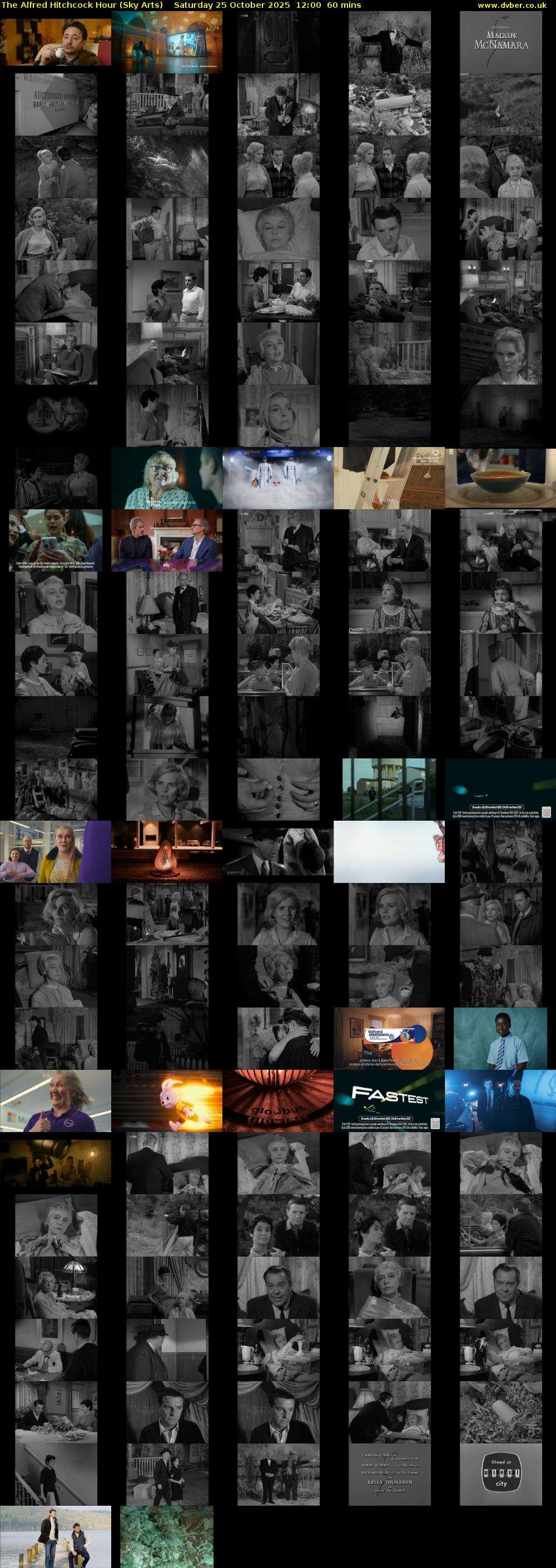 The Alfred Hitchcock Hour (Sky Arts) Saturday 25 October 2025 12:00 - 13:00