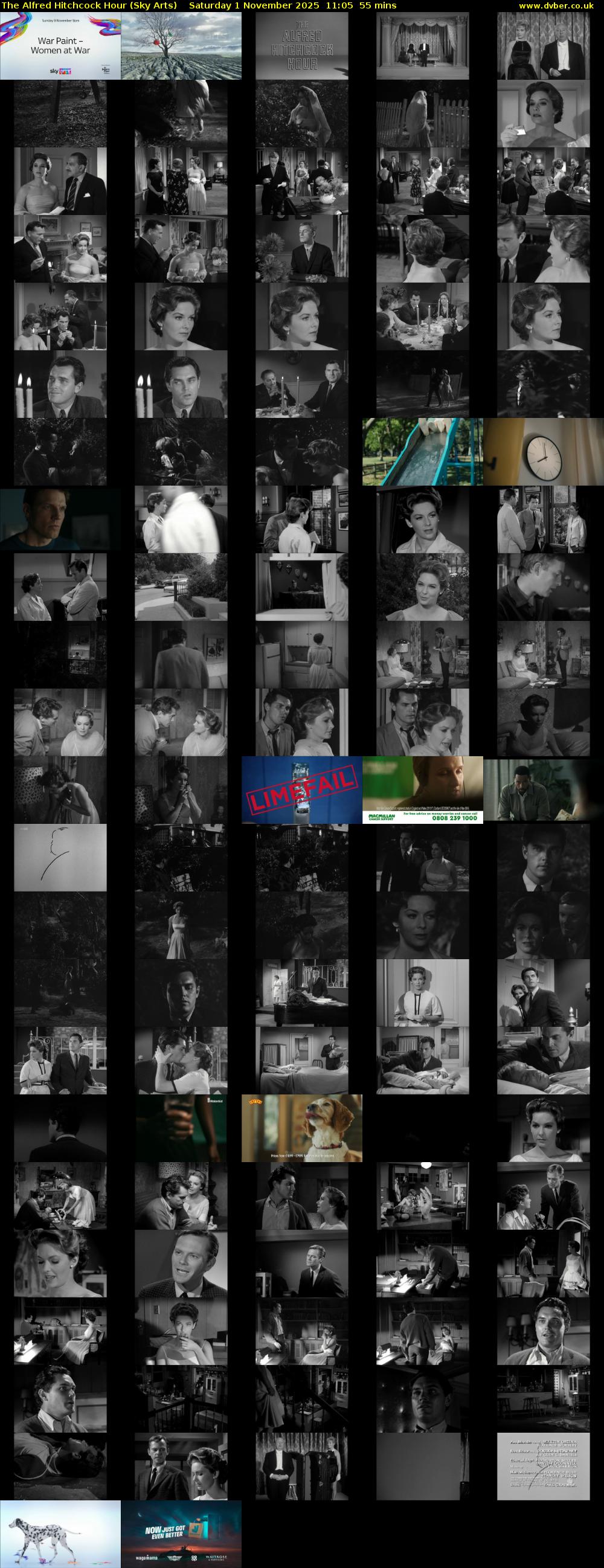 The Alfred Hitchcock Hour (Sky Arts) Saturday 1 November 2025 11:05 - 12:00