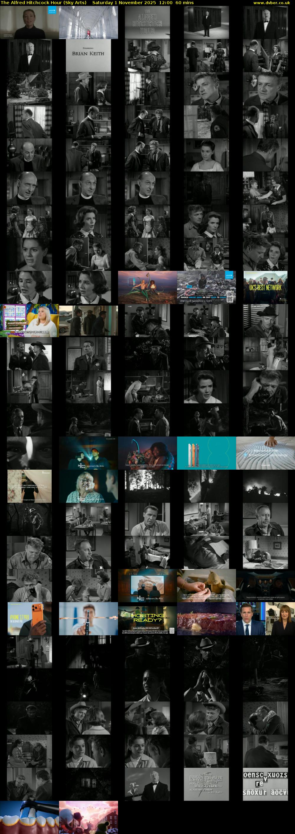 The Alfred Hitchcock Hour (Sky Arts) Saturday 1 November 2025 12:00 - 13:00