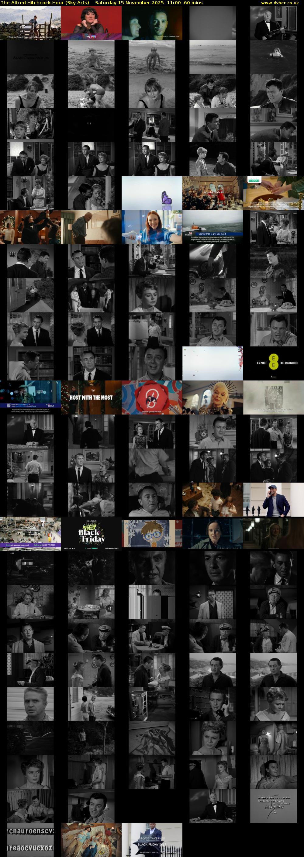 The Alfred Hitchcock Hour (Sky Arts) Saturday 15 November 2025 11:00 - 12:00