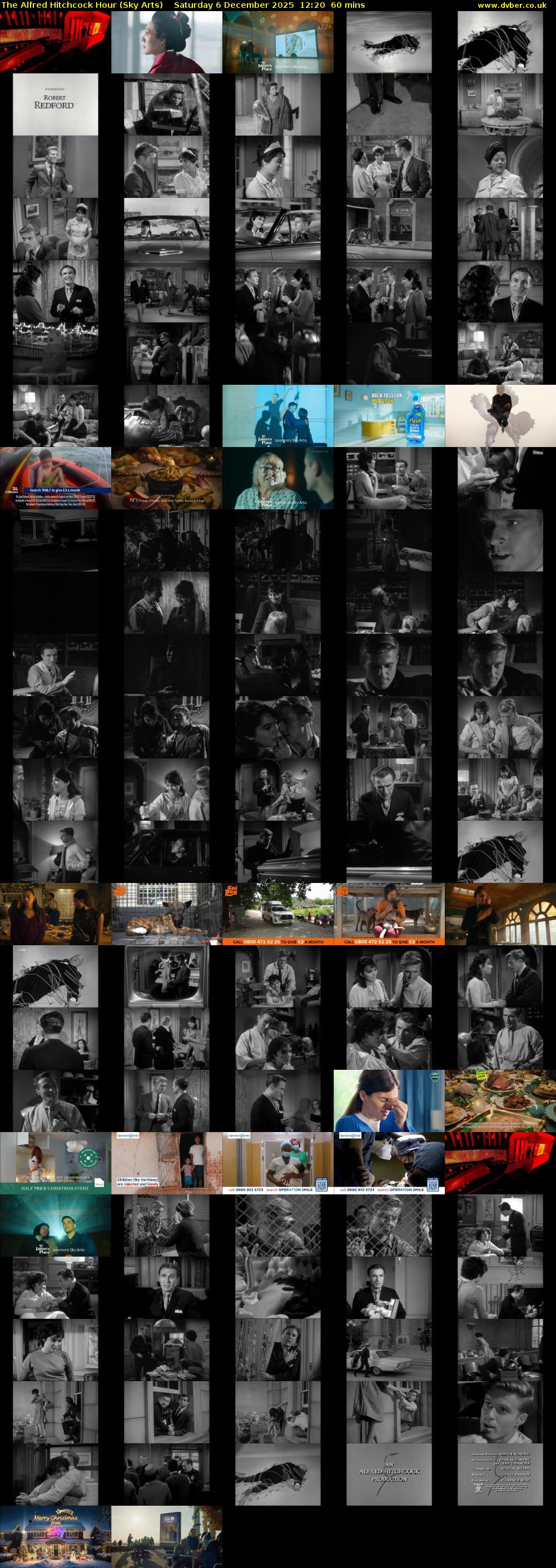 The Alfred Hitchcock Hour (Sky Arts) Saturday 6 December 2025 12:20 - 13:20