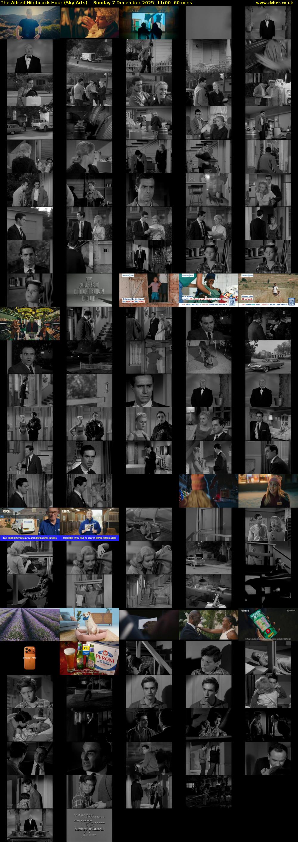 The Alfred Hitchcock Hour (Sky Arts) Sunday 7 December 2025 11:00 - 12:00