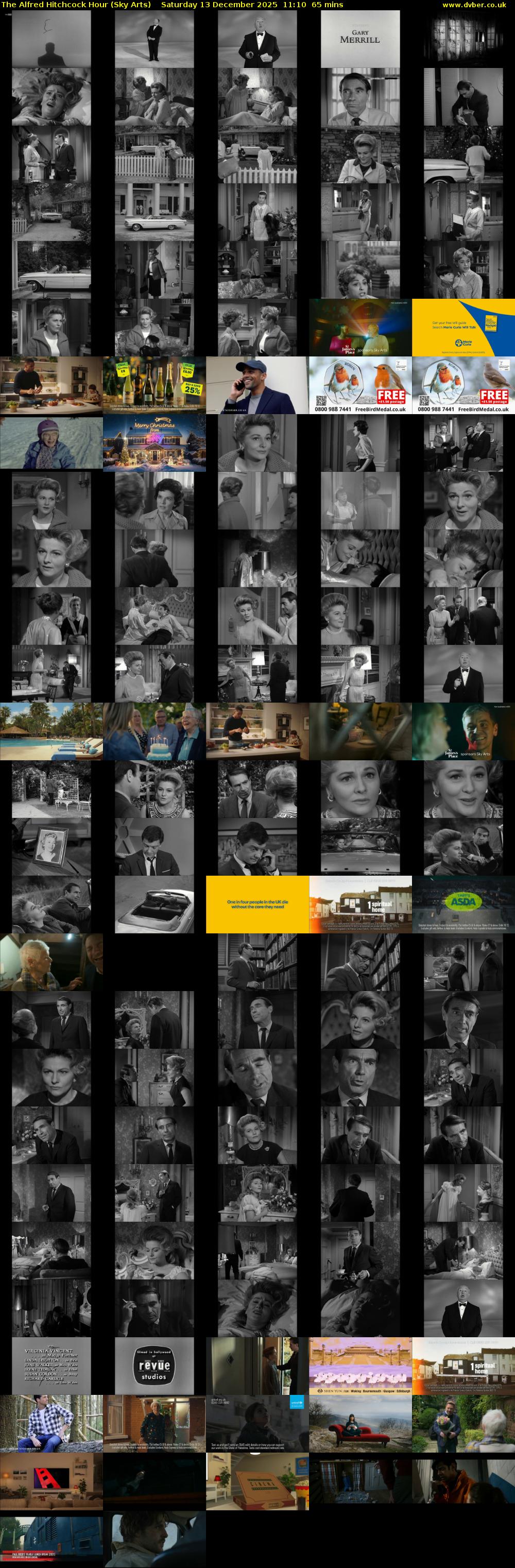 The Alfred Hitchcock Hour (Sky Arts) Saturday 13 December 2025 11:10 - 12:15
