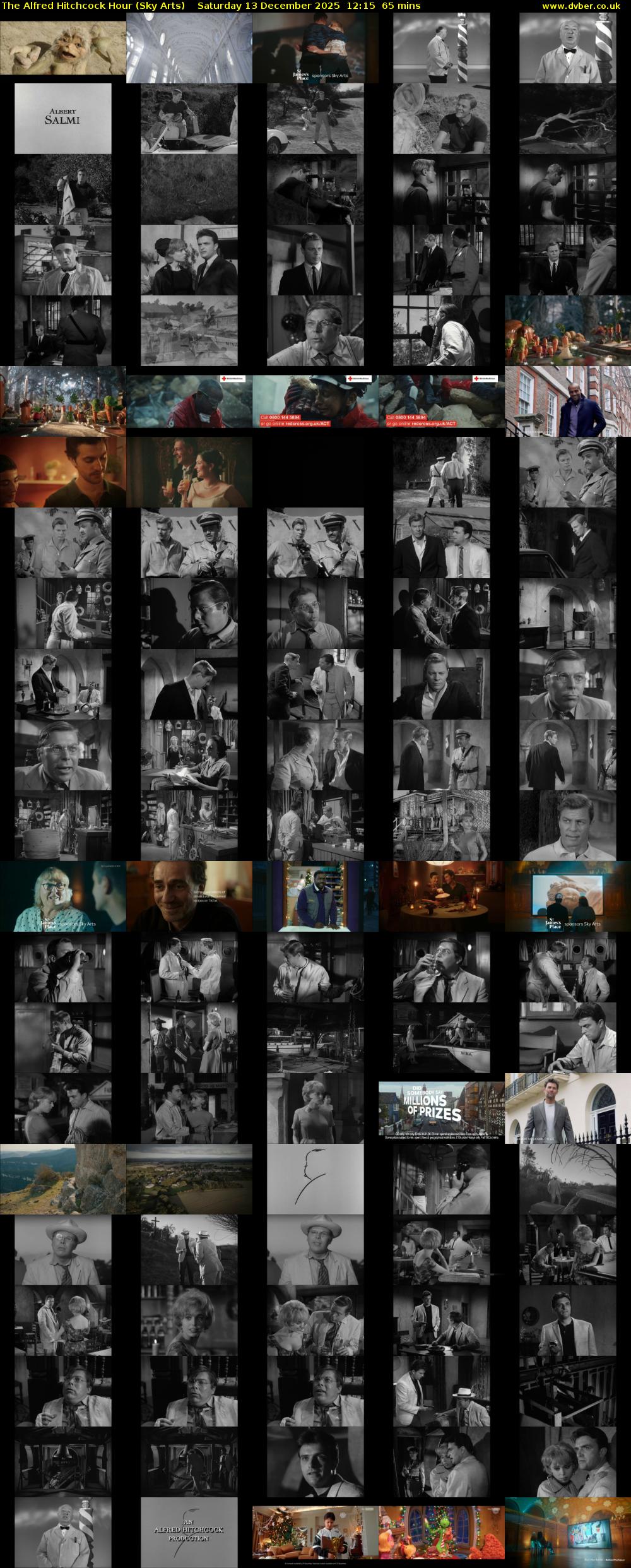The Alfred Hitchcock Hour (Sky Arts) Saturday 13 December 2025 12:15 - 13:20