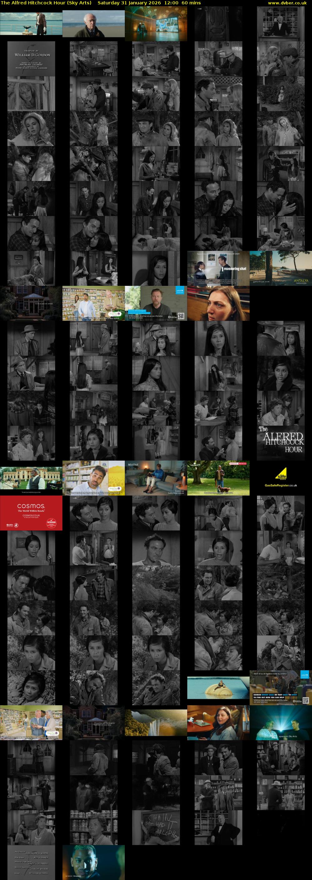 The Alfred Hitchcock Hour (Sky Arts) Saturday 31 January 2026 12:00 - 13:00