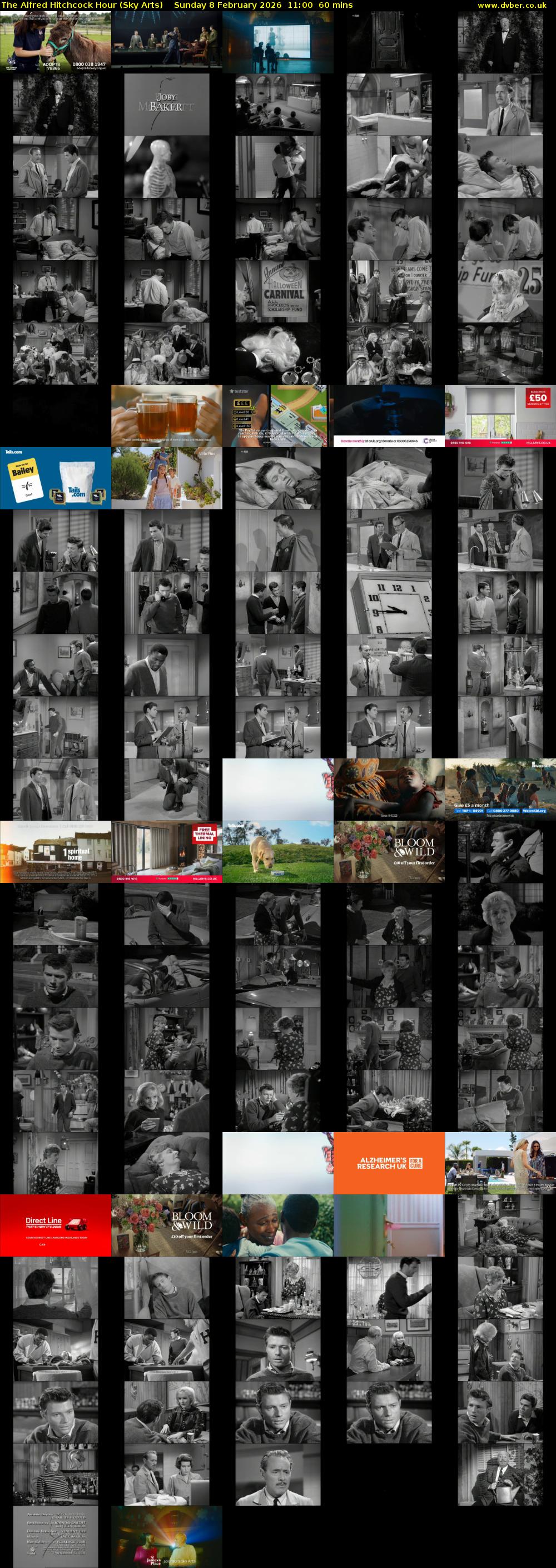 The Alfred Hitchcock Hour (Sky Arts) Sunday 8 February 2026 11:00 - 12:00