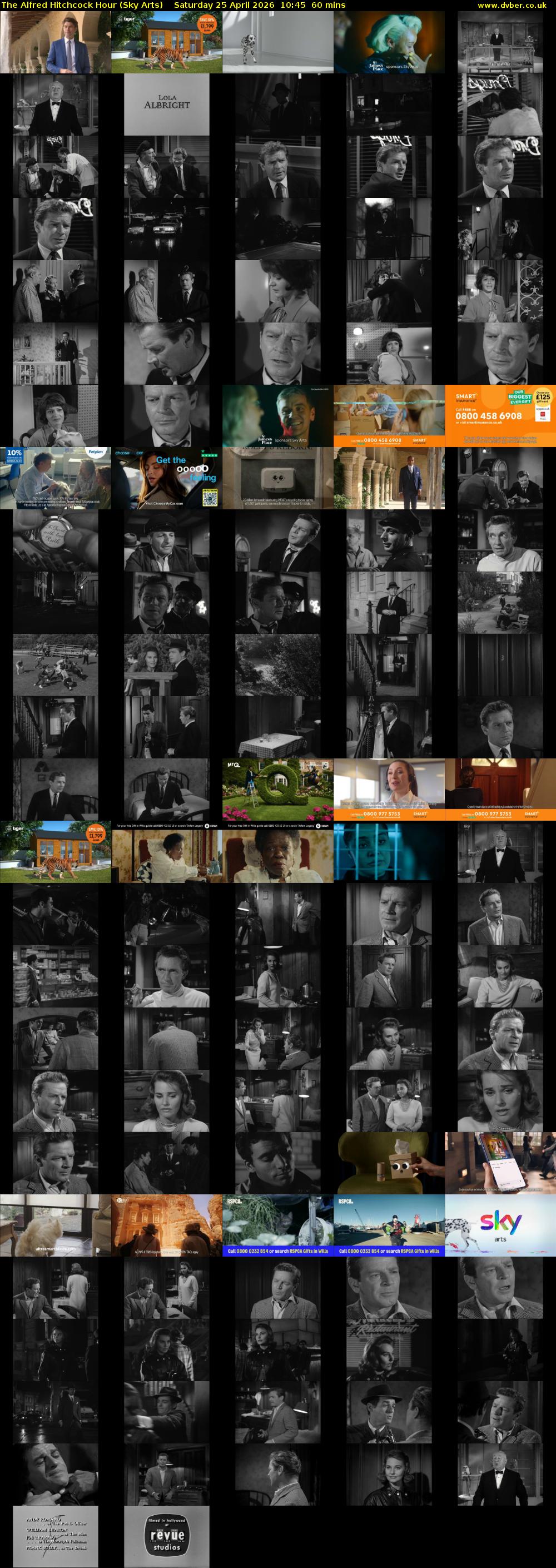 The Alfred Hitchcock Hour (Sky Arts) Saturday 25 April 2026 10:45 - 11:45
