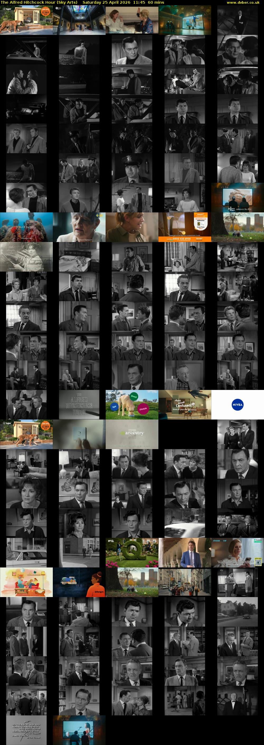 The Alfred Hitchcock Hour (Sky Arts) Saturday 25 April 2026 11:45 - 12:45