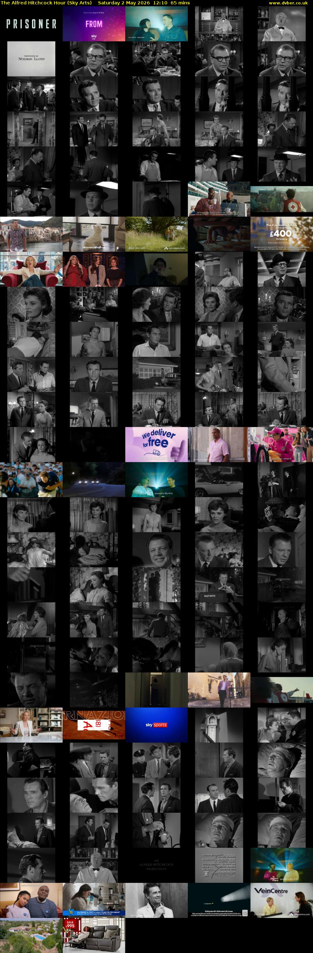 The Alfred Hitchcock Hour (Sky Arts) Saturday 2 May 2026 12:10 - 13:15