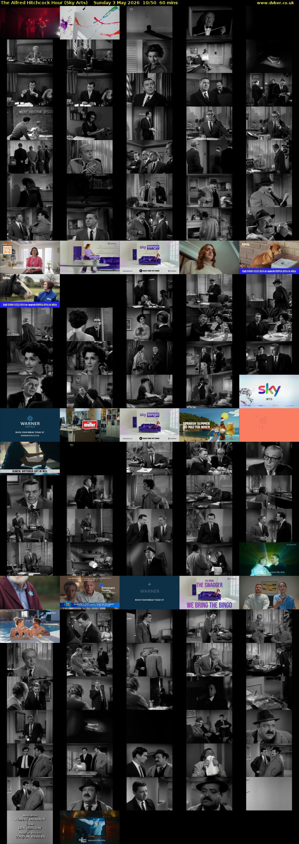 The Alfred Hitchcock Hour (Sky Arts) Sunday 3 May 2026 10:50 - 11:50