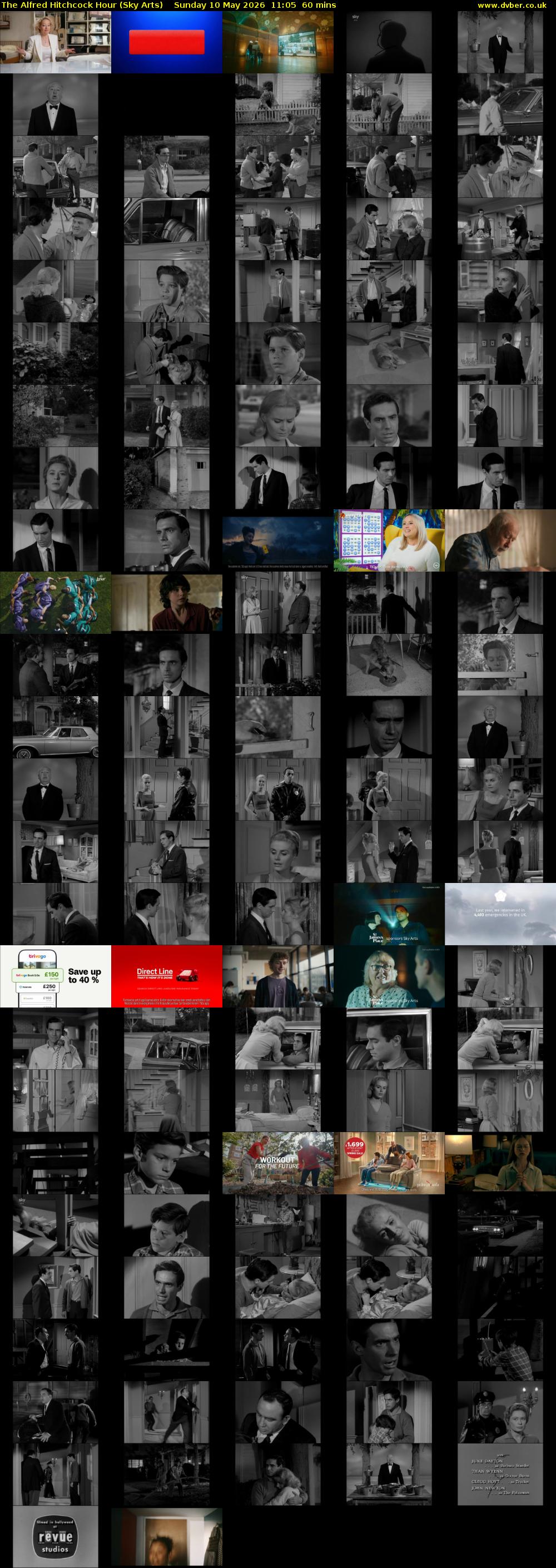 The Alfred Hitchcock Hour (Sky Arts) Sunday 10 May 2026 11:05 - 12:05