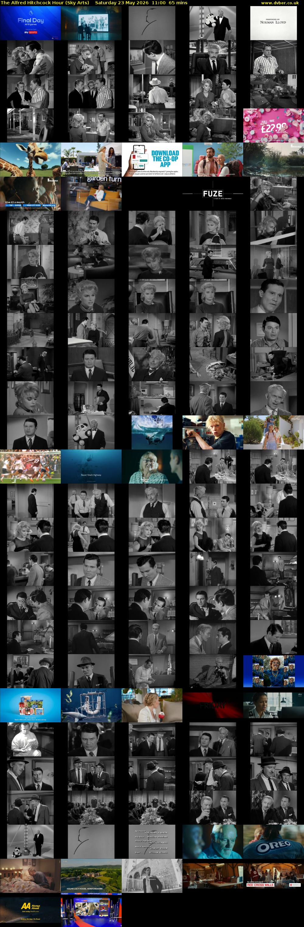 The Alfred Hitchcock Hour (Sky Arts) Saturday 23 May 2026 11:00 - 12:05