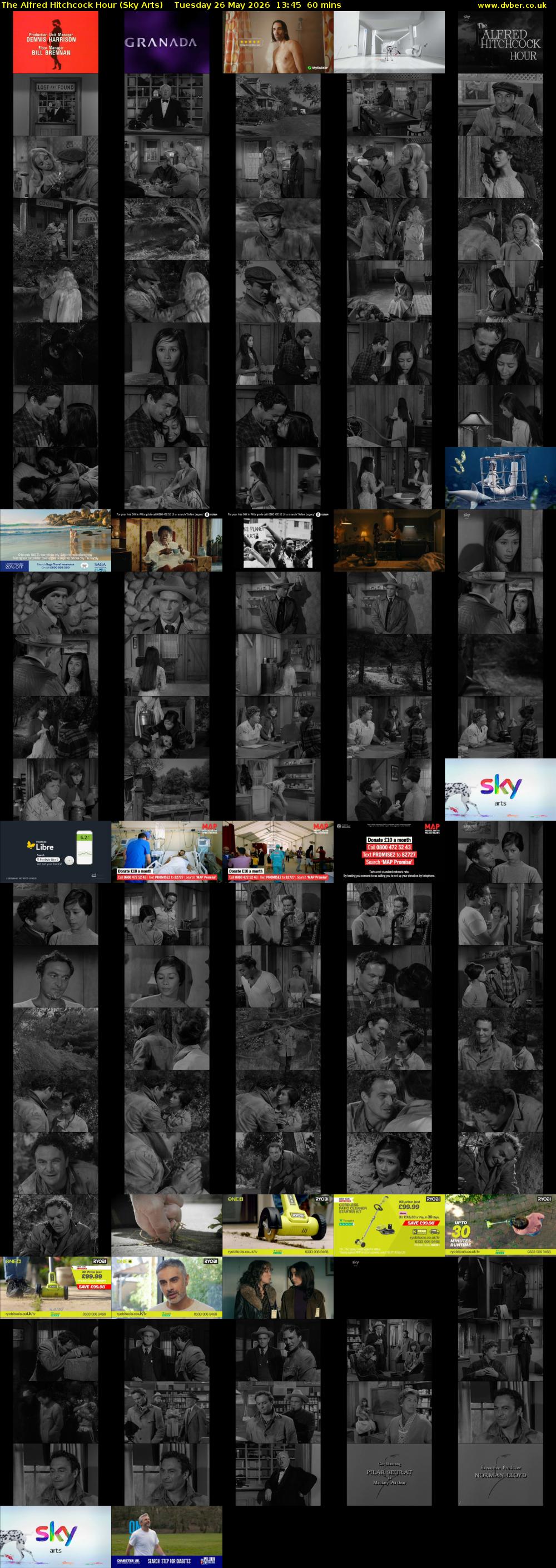 The Alfred Hitchcock Hour (Sky Arts) Tuesday 26 May 2026 13:45 - 14:45