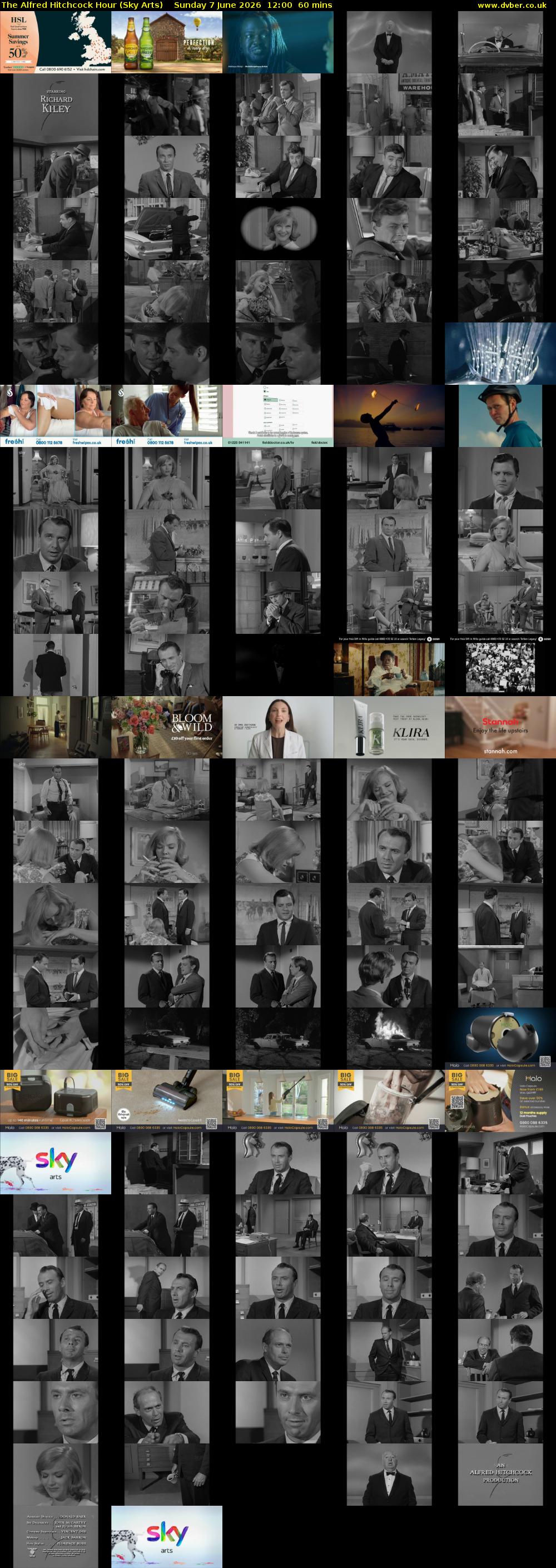 The Alfred Hitchcock Hour (Sky Arts) Sunday 7 June 2026 12:00 - 13:00