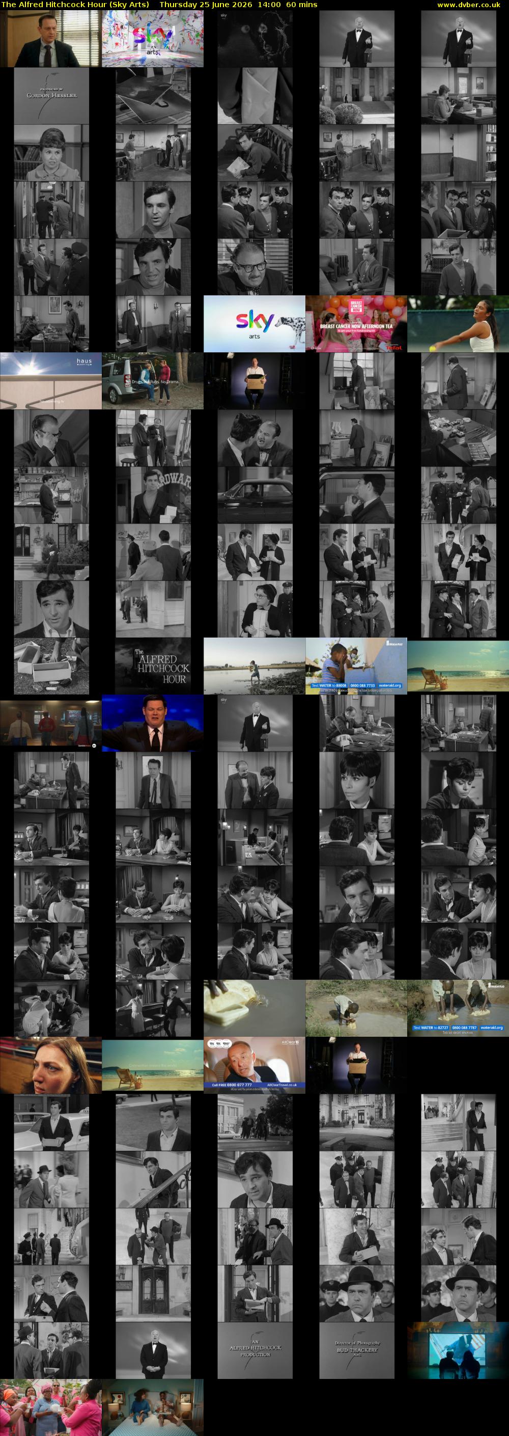 The Alfred Hitchcock Hour (Sky Arts) Thursday 25 June 2026 14:00 - 15:00