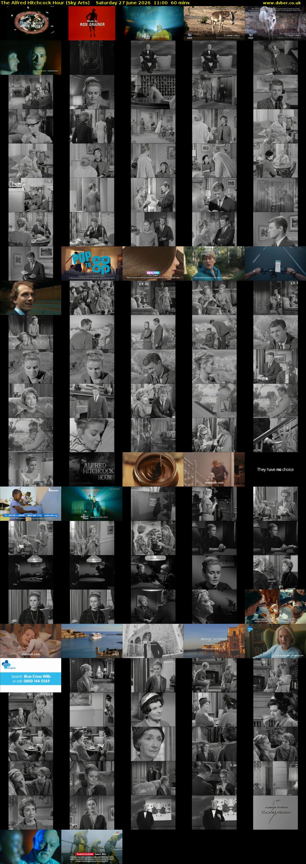 The Alfred Hitchcock Hour (Sky Arts) Saturday 27 June 2026 11:00 - 12:00