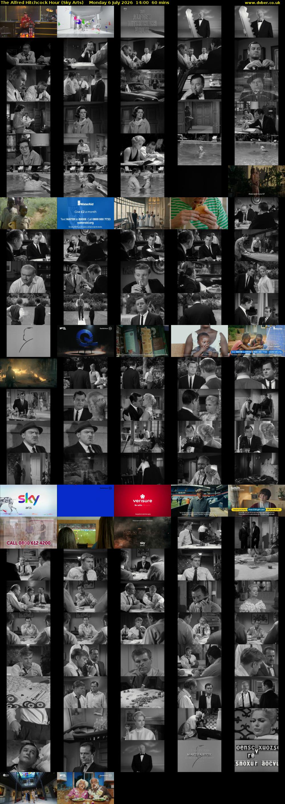 The Alfred Hitchcock Hour (Sky Arts) Monday 6 July 2026 14:00 - 15:00