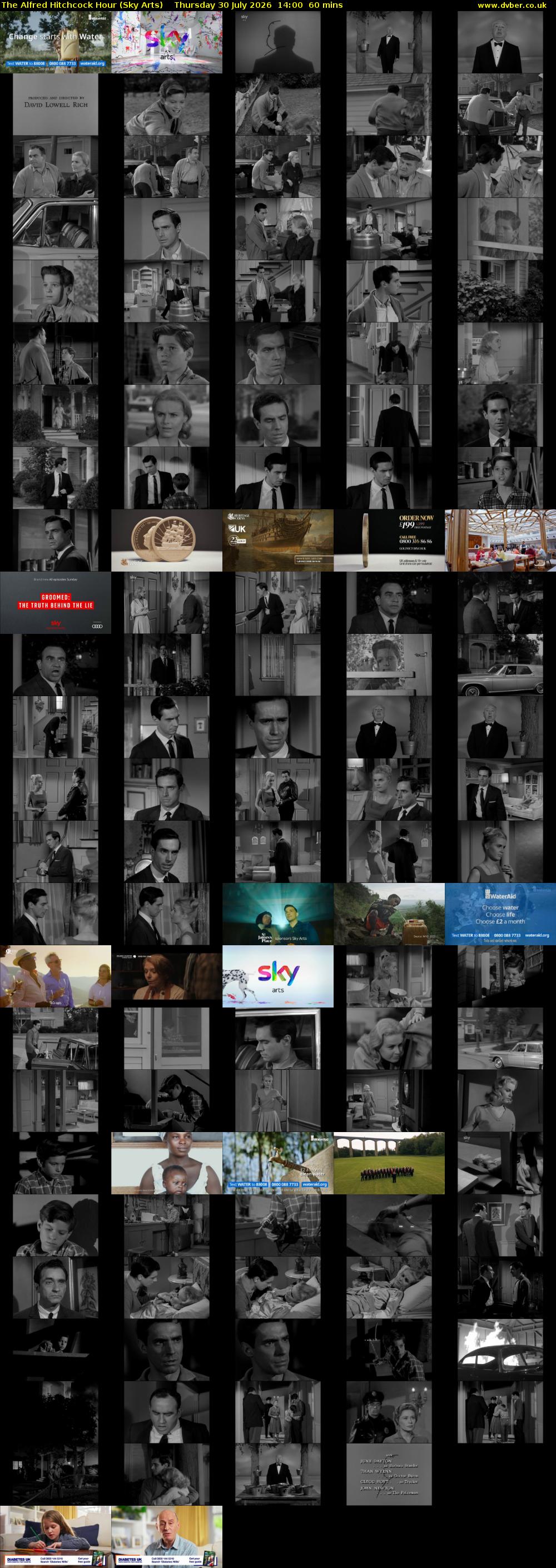 The Alfred Hitchcock Hour (Sky Arts) Thursday 30 July 2026 14:00 - 15:00