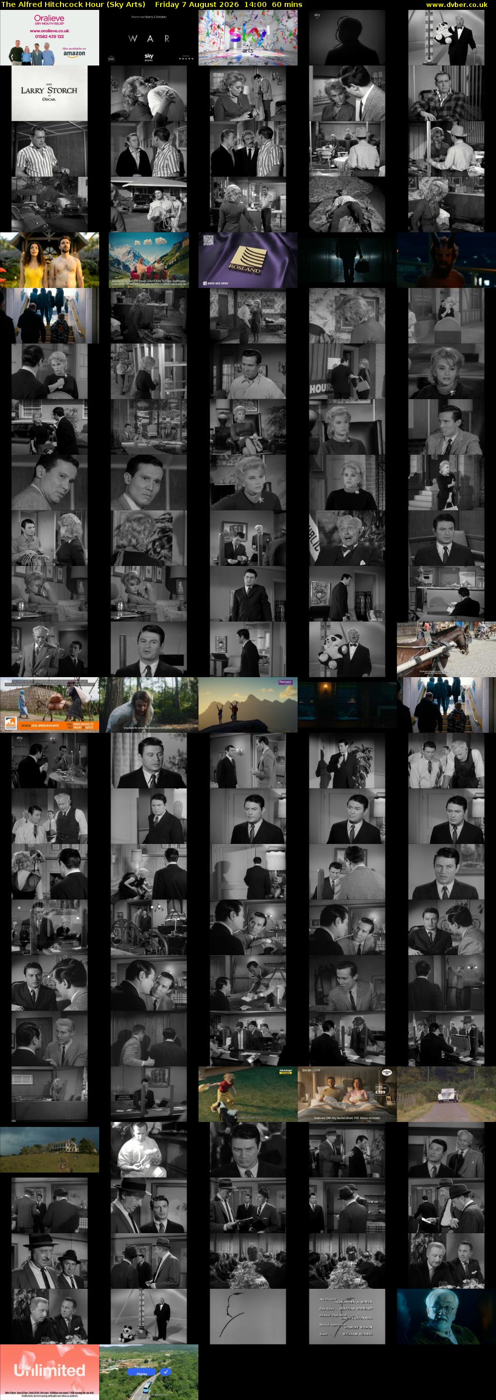 The Alfred Hitchcock Hour (Sky Arts) Friday 7 August 2026 14:00 - 15:00