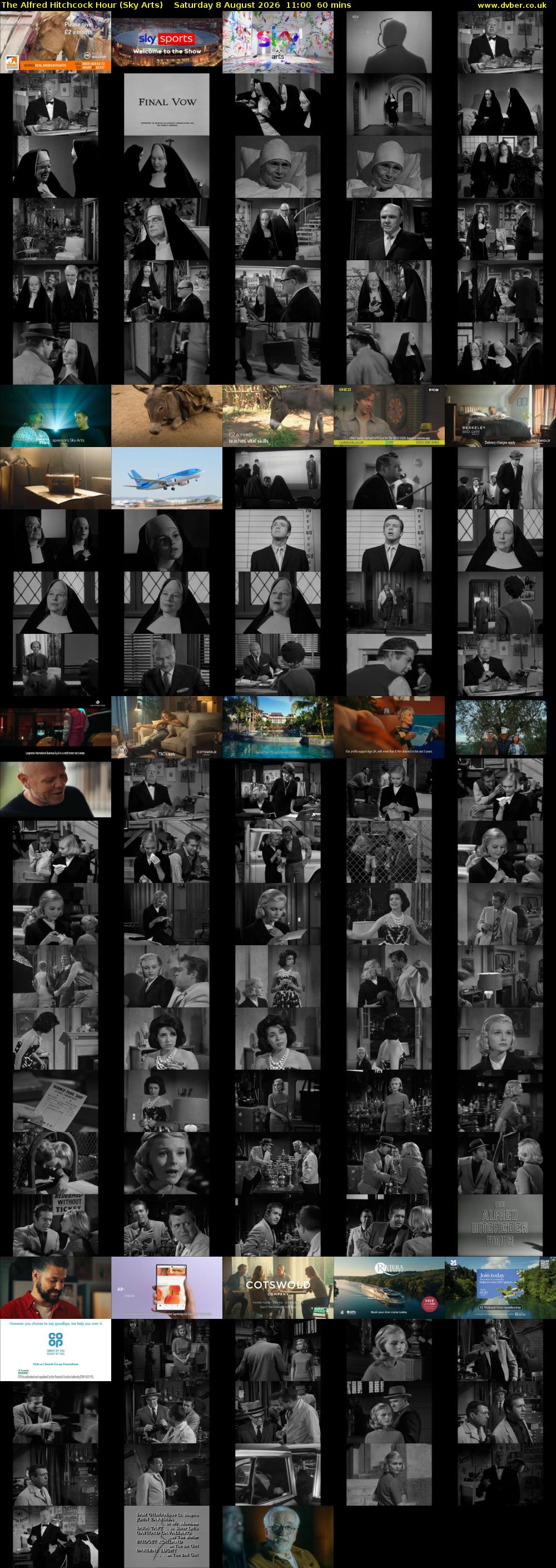 The Alfred Hitchcock Hour (Sky Arts) Saturday 8 August 2026 11:00 - 12:00
