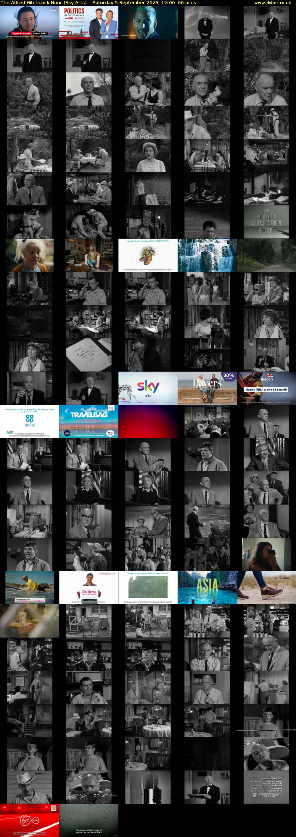 The Alfred Hitchcock Hour (Sky Arts) Saturday 5 September 2026 12:00 - 13:00