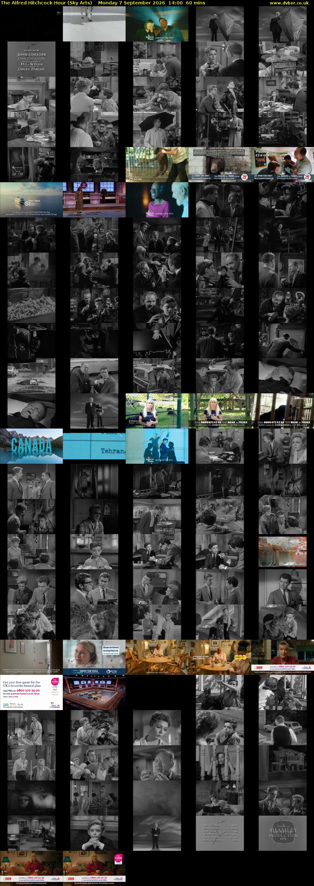 The Alfred Hitchcock Hour (Sky Arts) Monday 7 September 2026 14:00 - 15:00