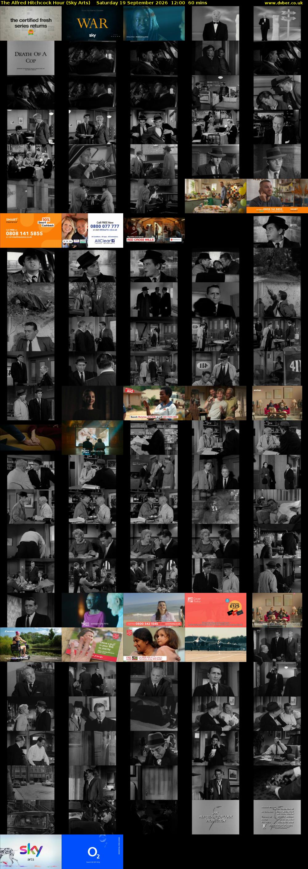 The Alfred Hitchcock Hour (Sky Arts) Saturday 19 September 2026 12:00 - 13:00