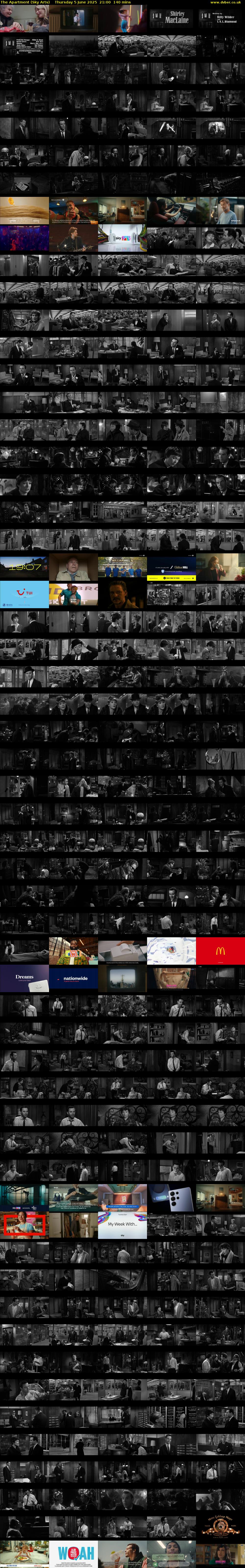 The Apartment (Sky Arts) Thursday 5 June 2025 21:00 - 23:20