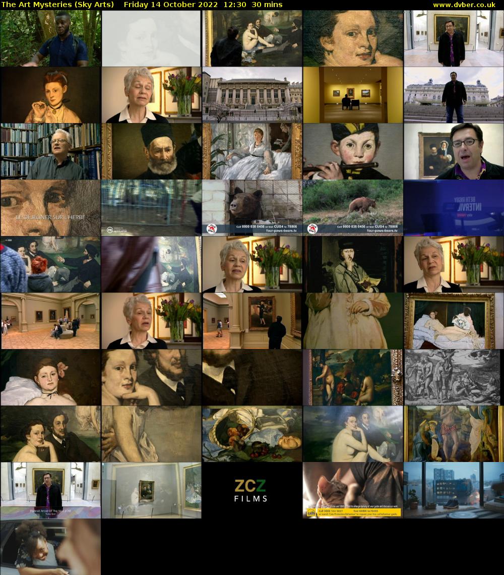 The Art Mysteries (Sky Arts) Friday 14 October 2022 12:30 - 13:00
