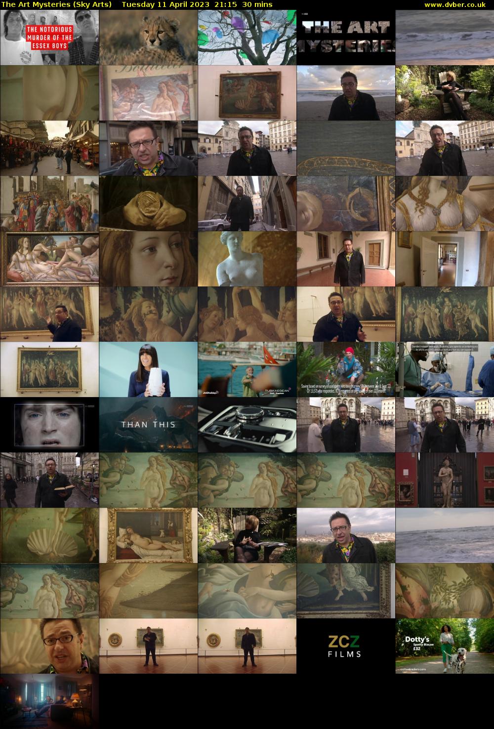 The Art Mysteries (Sky Arts) Tuesday 11 April 2023 21:15 - 21:45