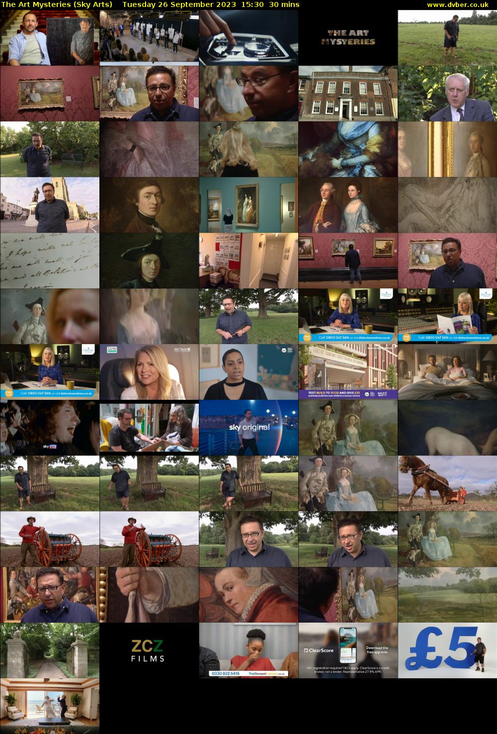 The Art Mysteries (Sky Arts) Tuesday 26 September 2023 15:30 - 16:00
