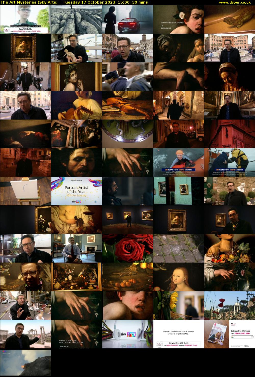 The Art Mysteries (Sky Arts) Tuesday 17 October 2023 15:00 - 15:30