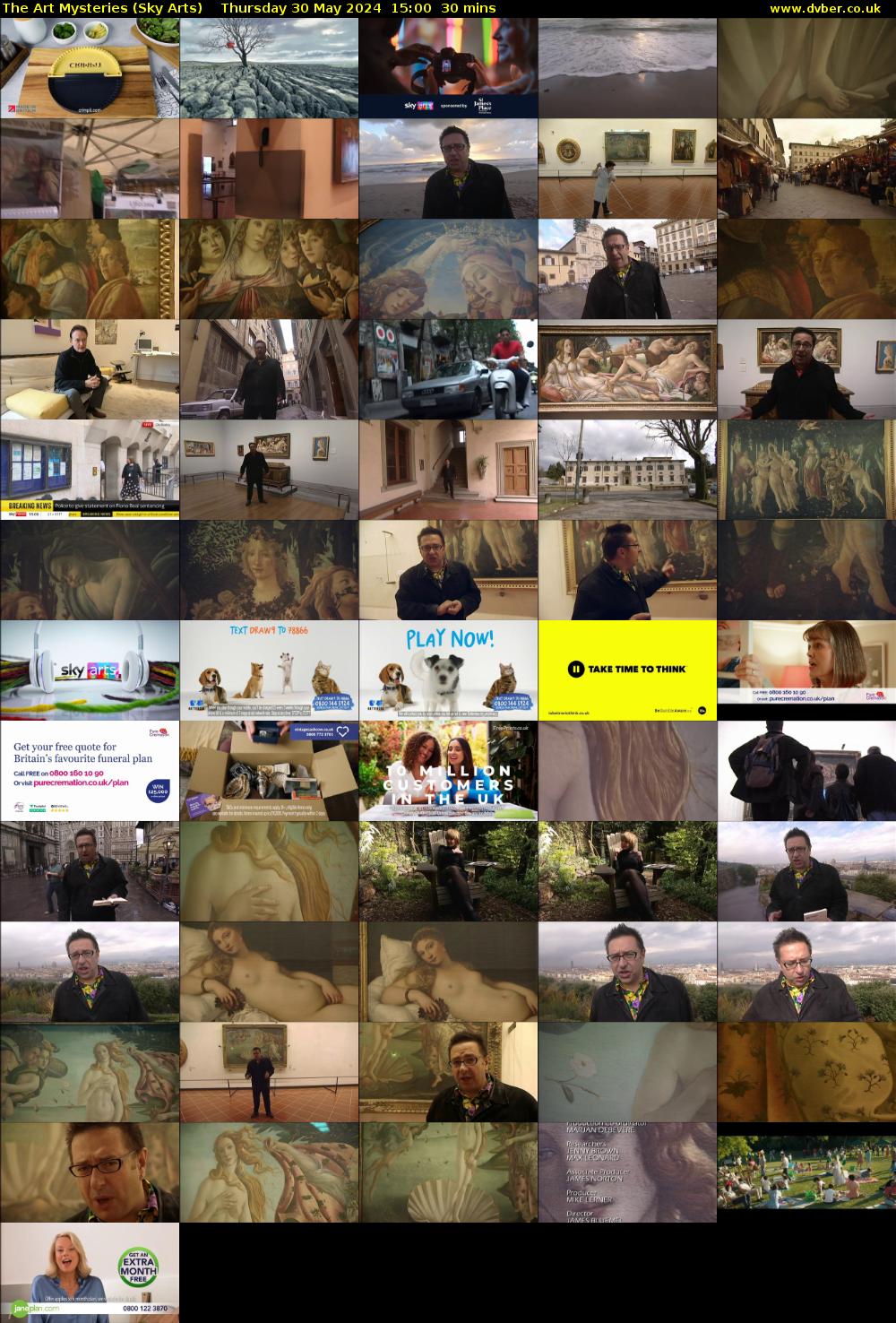 The Art Mysteries (Sky Arts) Thursday 30 May 2024 15:00 - 15:30