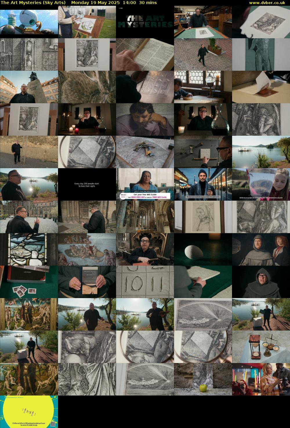 The Art Mysteries (Sky Arts) Monday 19 May 2025 14:00 - 14:30