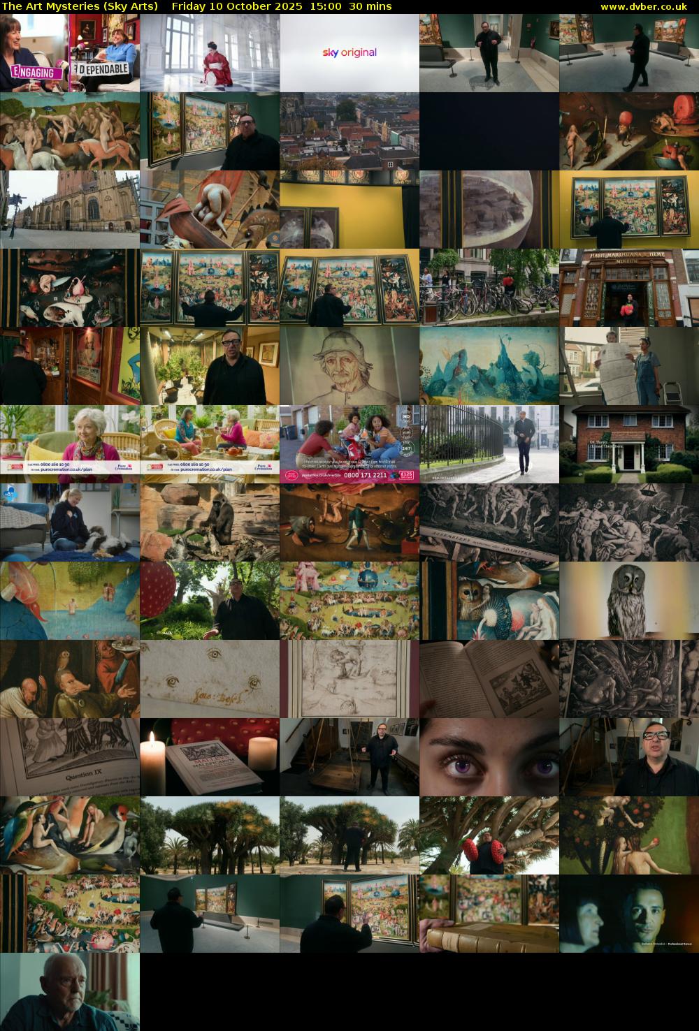 The Art Mysteries (Sky Arts) Friday 10 October 2025 15:00 - 15:30