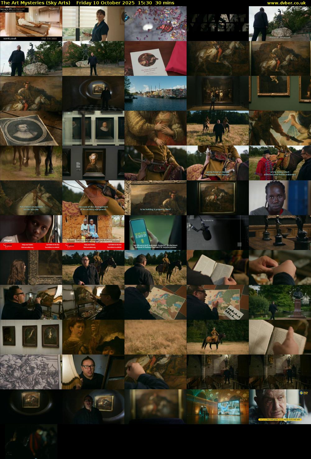 The Art Mysteries (Sky Arts) Friday 10 October 2025 15:30 - 16:00