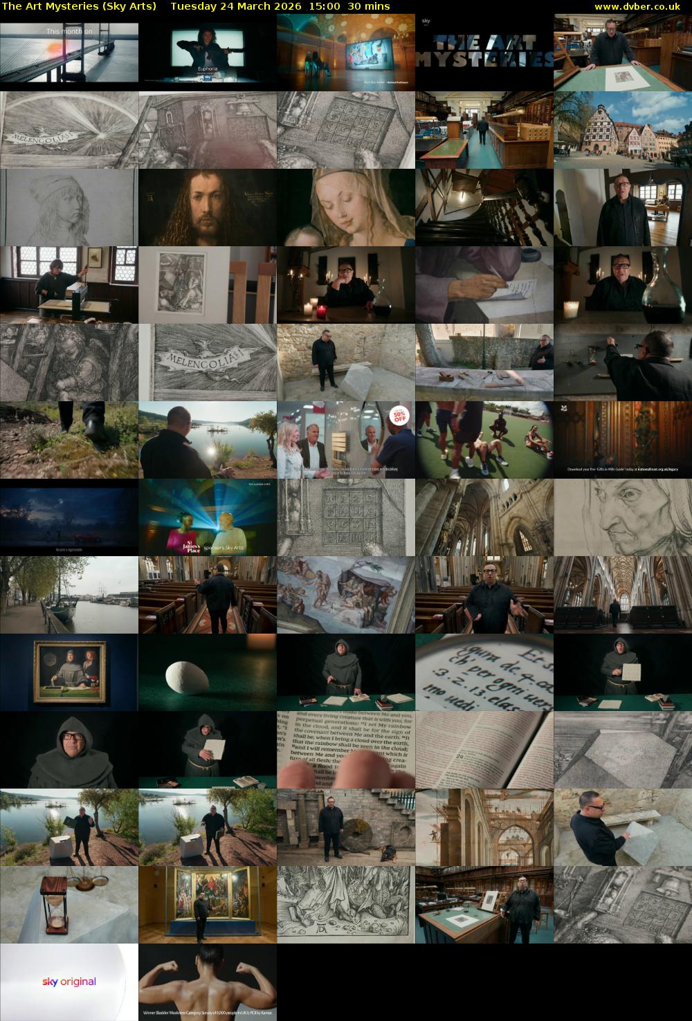 The Art Mysteries (Sky Arts) Tuesday 24 March 2026 15:00 - 15:30